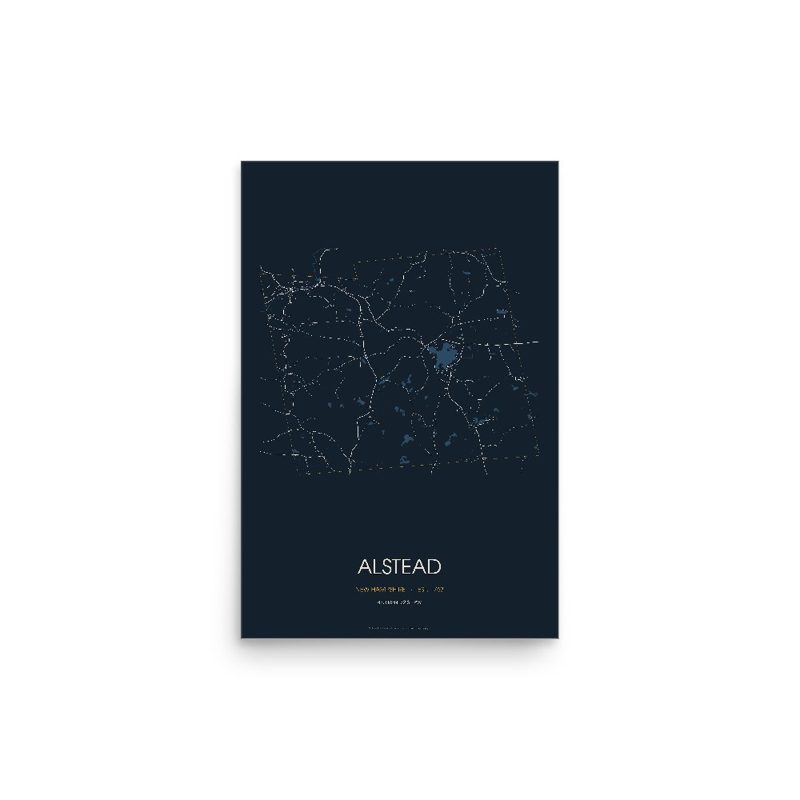 Alstead Street Map Poster · Midnight