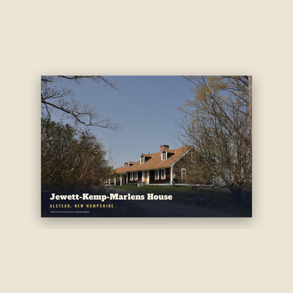 Alstead Jewett-Kemp-Marlens House Postcard