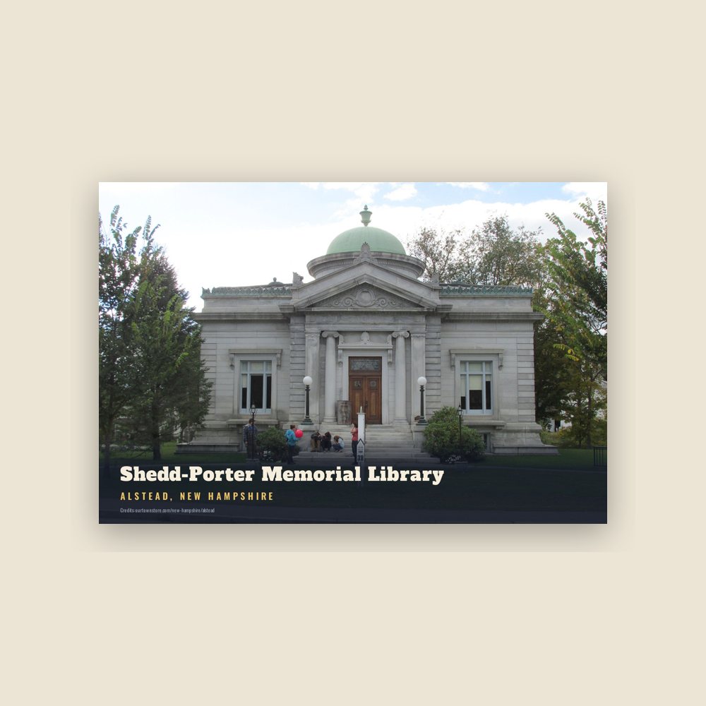 Alstead Shedd-Porter Memorial Library Postcard