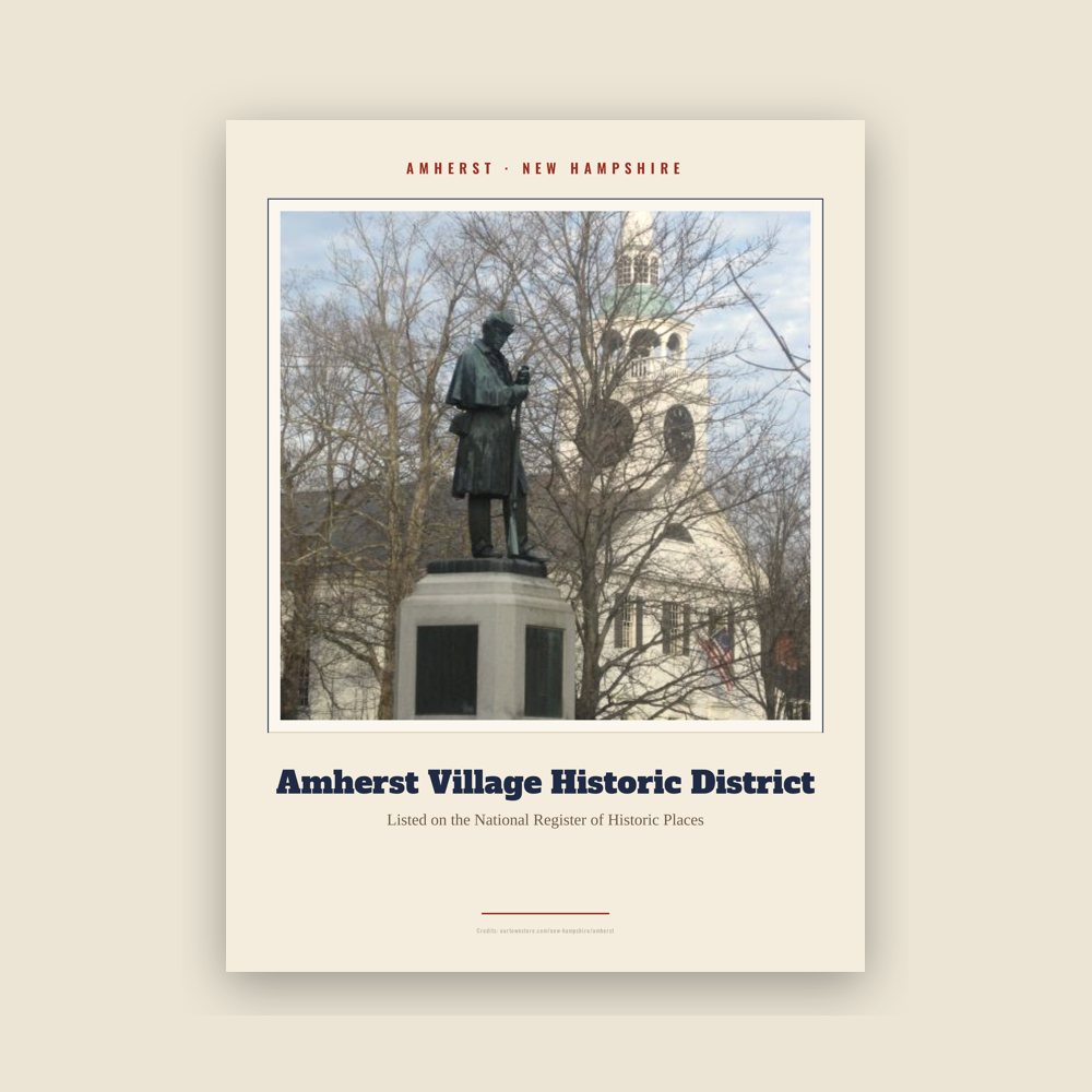 Amherst Amherst Village Historic District Landmark Print