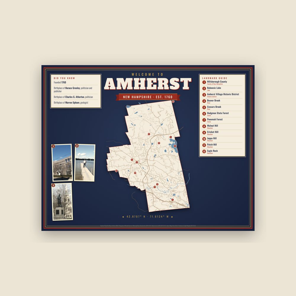 Amherst Map Placemat