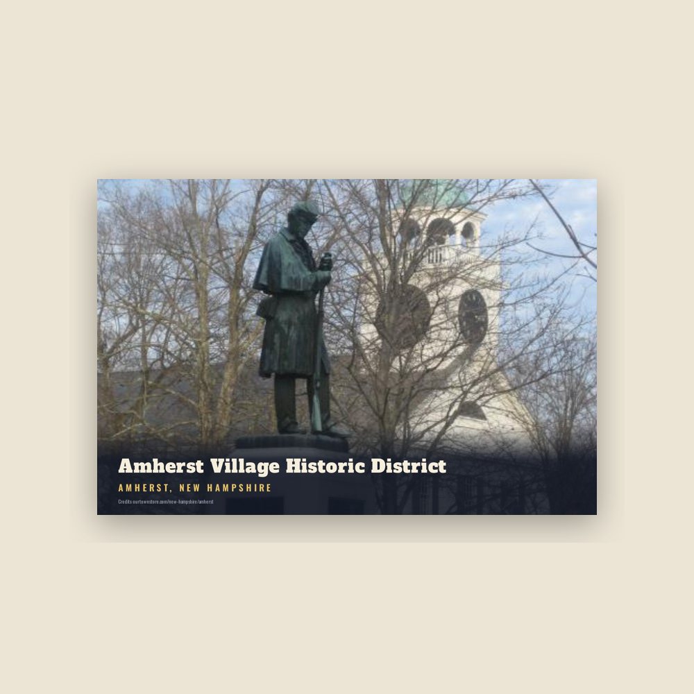 Amherst Amherst Village Historic District Postcard