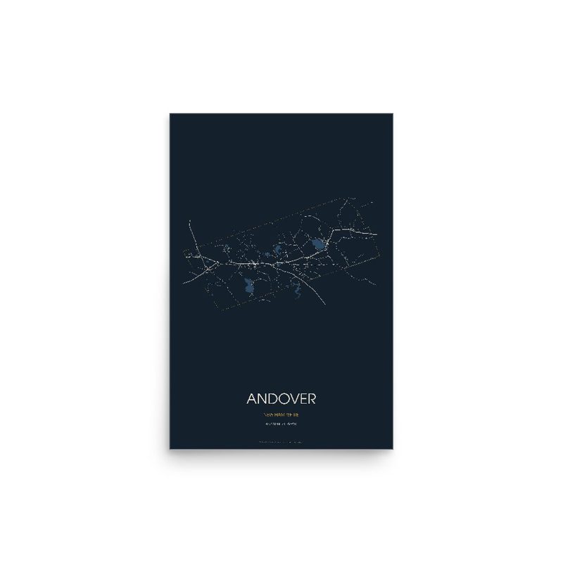 Andover Street Map Poster · Midnight