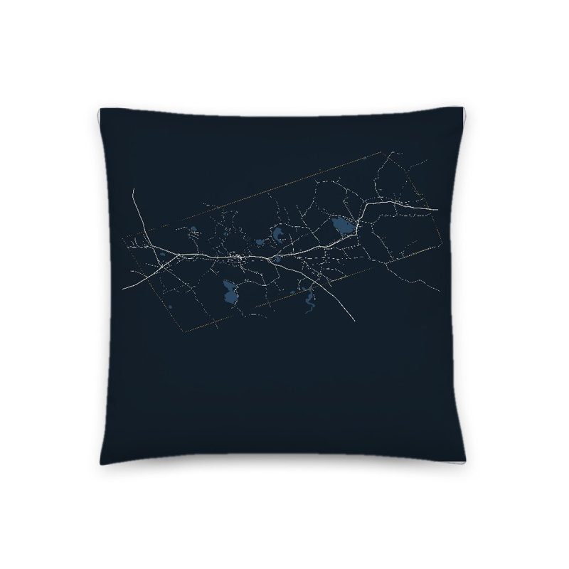 Andover Map Throw Pillow