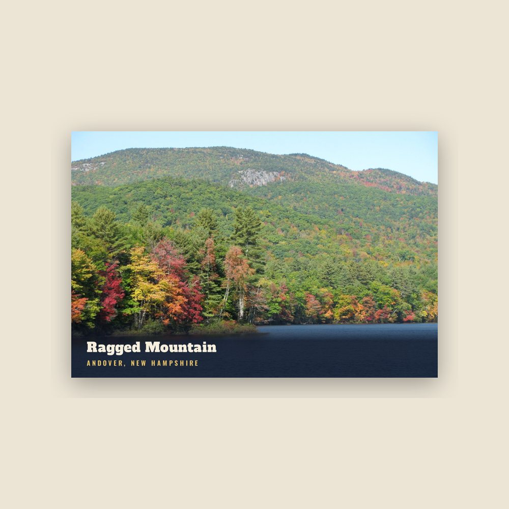 Andover Ragged Mountain Postcard