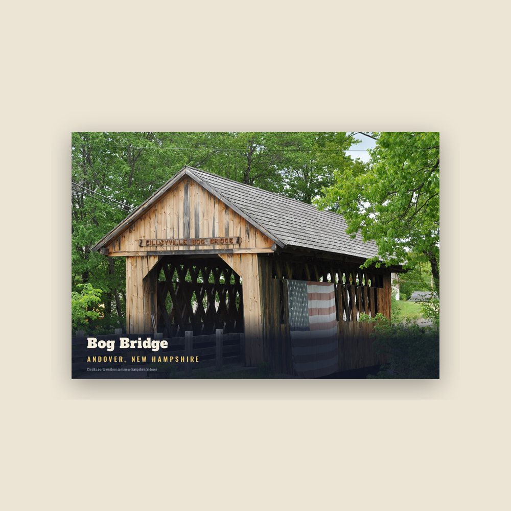 Andover Bog Bridge Postcard