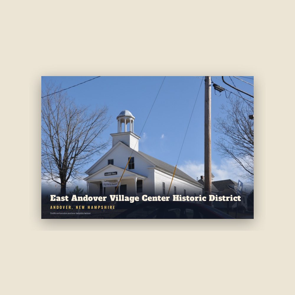 Andover East Andover Village Center Historic District Postcard