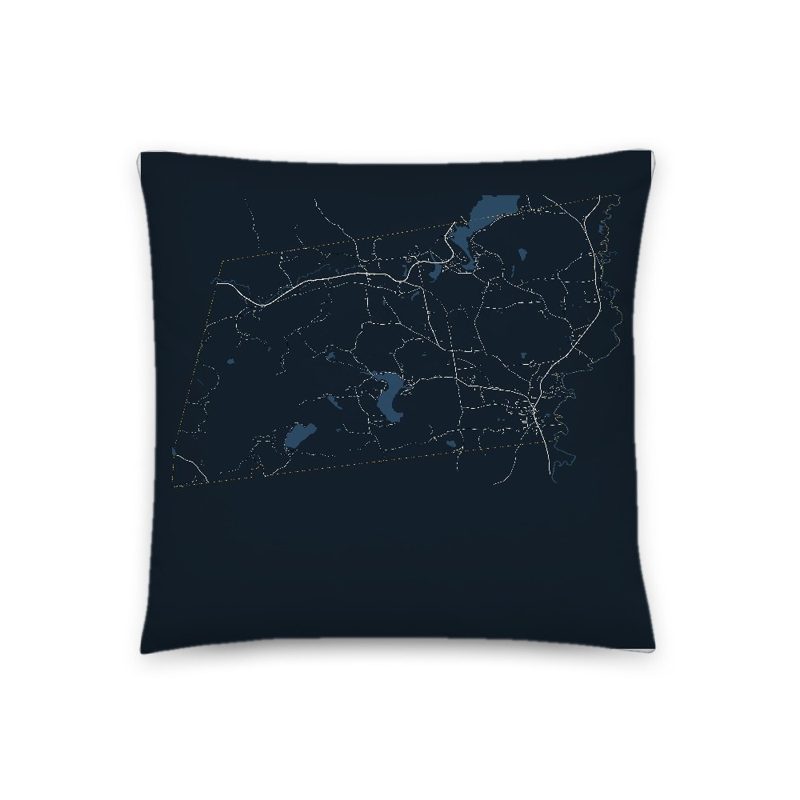 Antrim Map Throw Pillow