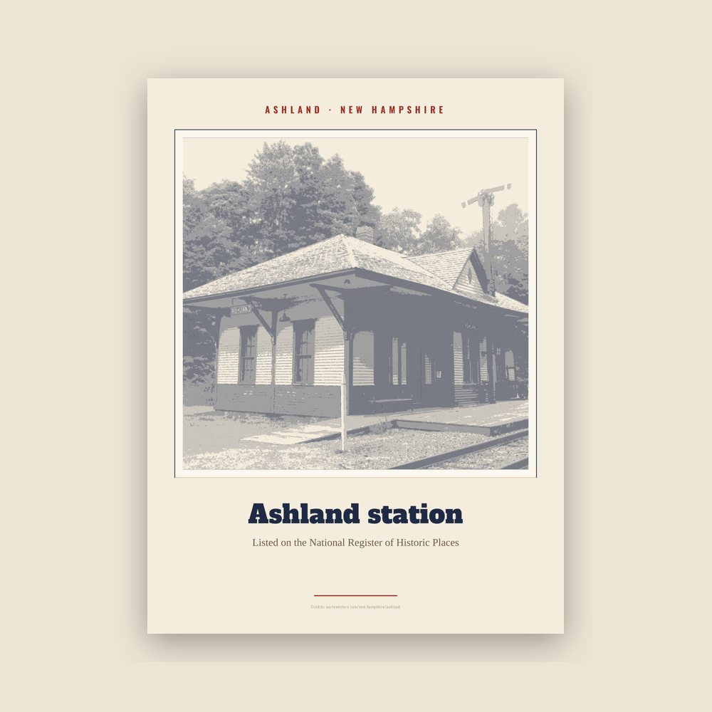 Ashland Ashland station Landmark Print