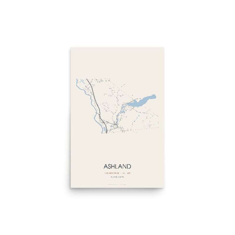 Ashland Street Map Poster · Linen