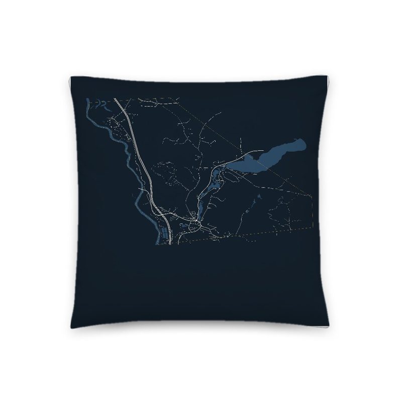 Ashland Map Throw Pillow