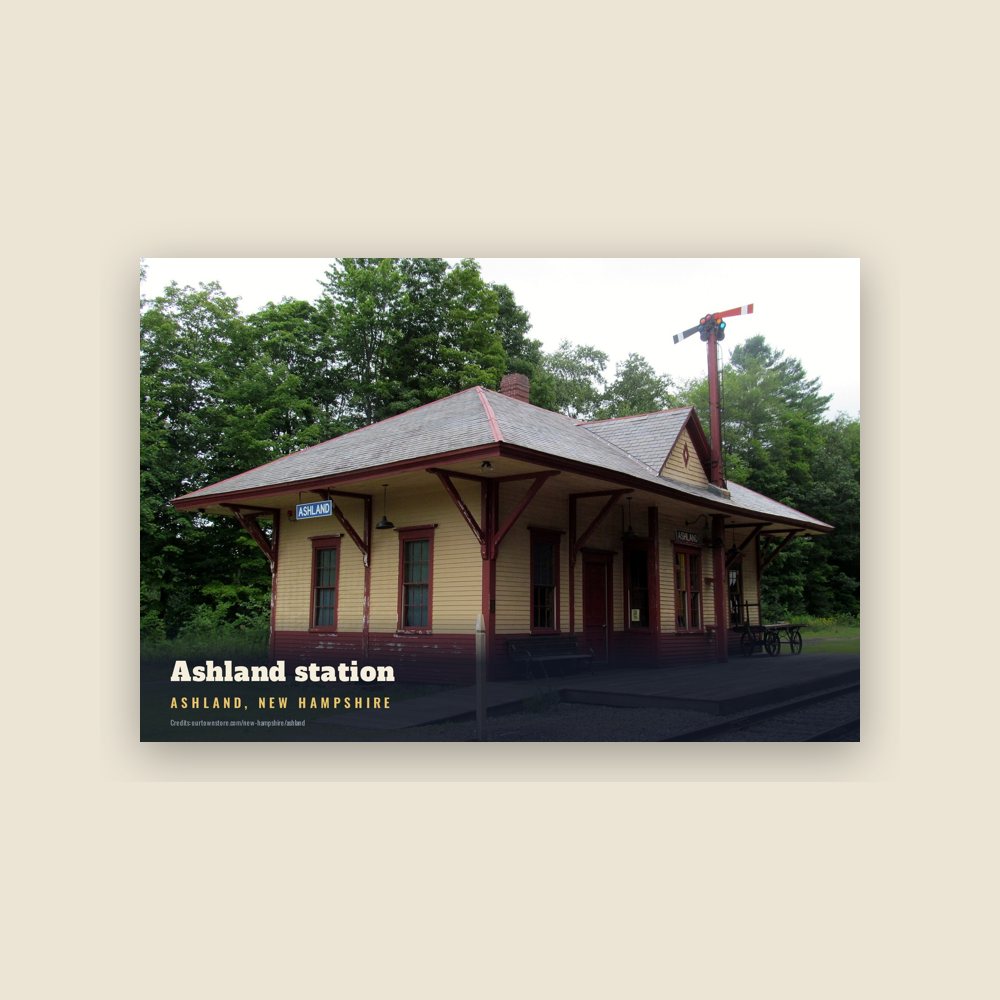 Ashland Ashland station Postcard