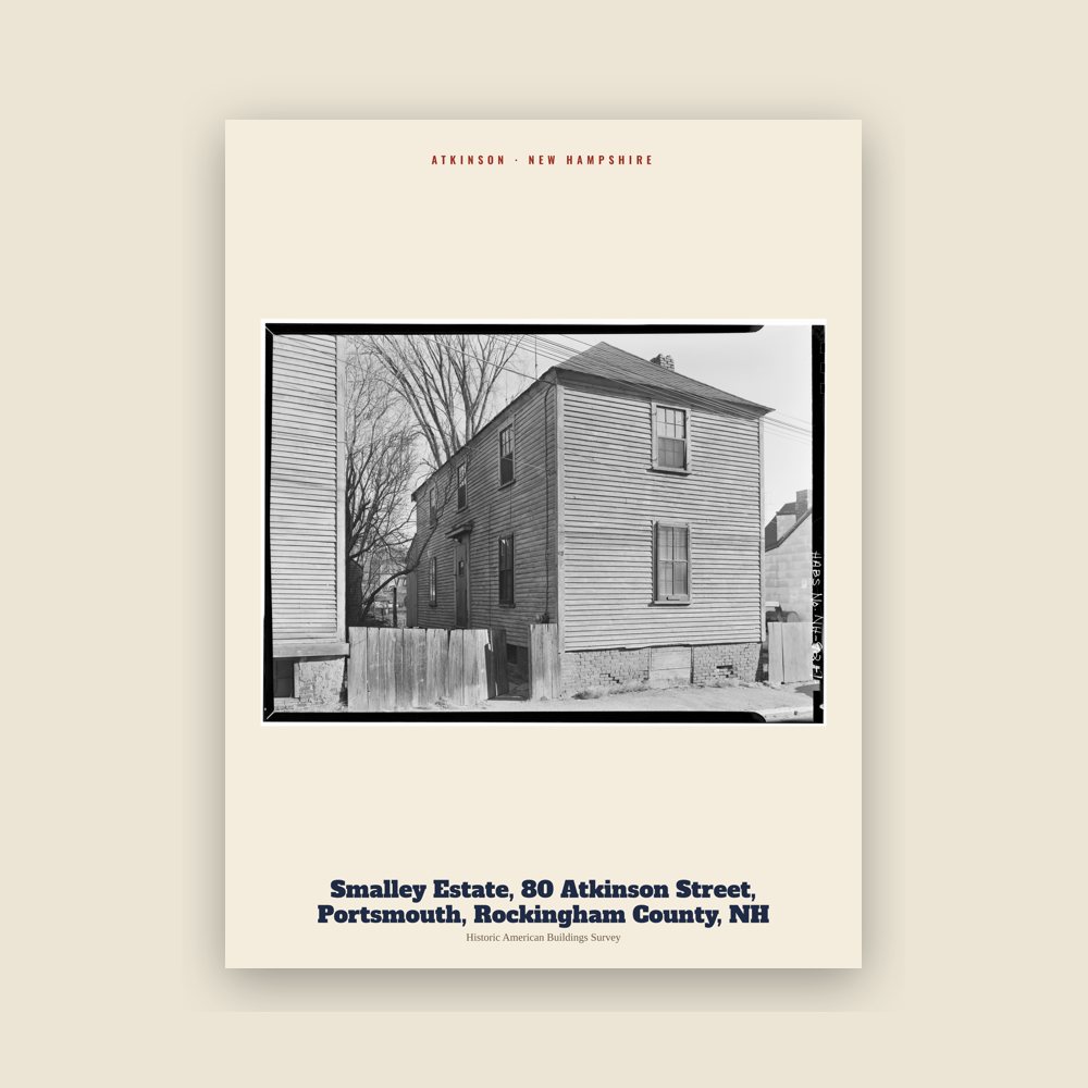 Atkinson Smalley Estate, 80 Atkinson Street, Portsmouth, Rockingham County, NH Archive Print