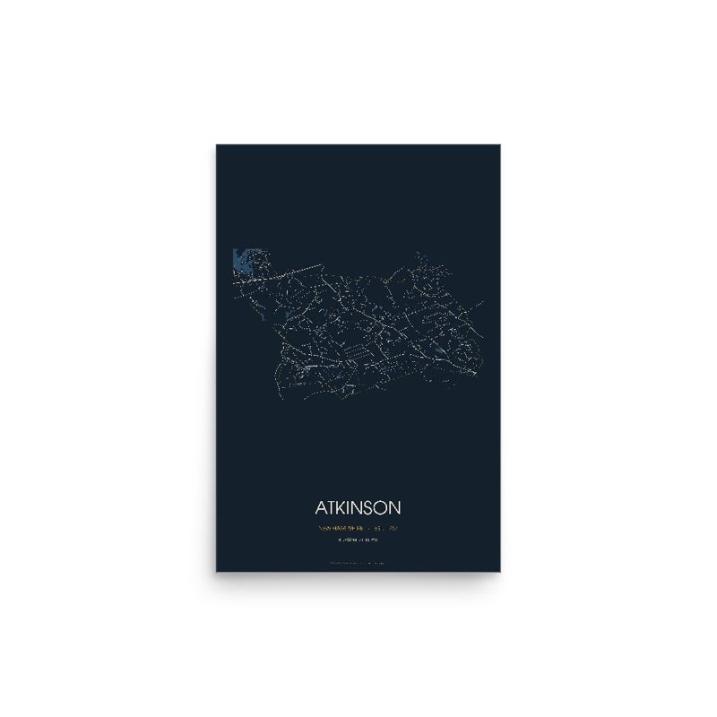 Atkinson Street Map Poster · Midnight