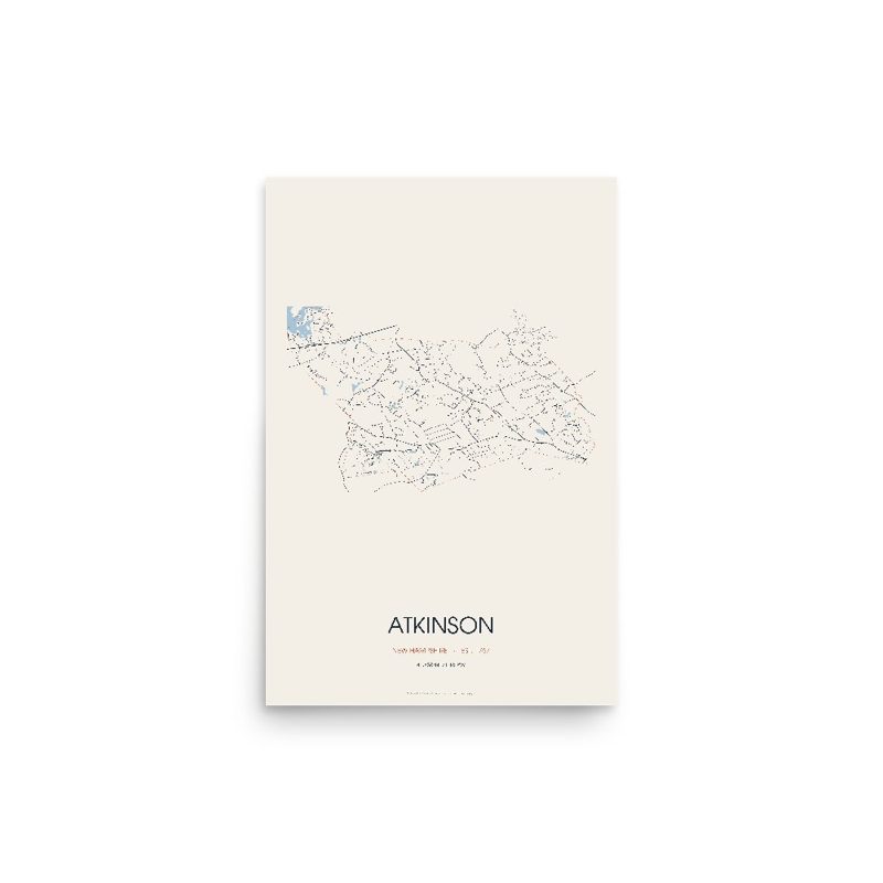 Atkinson Street Map Poster · Linen
