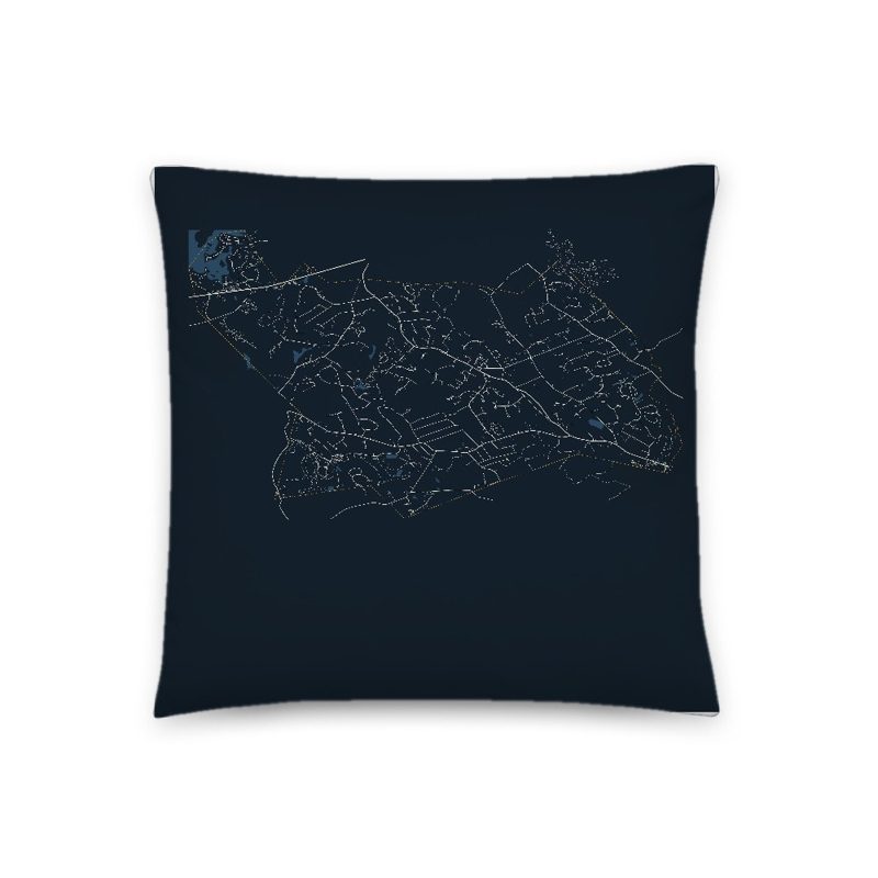 Atkinson Map Throw Pillow