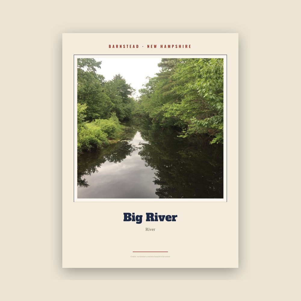 Barnstead Big River Landmark Print