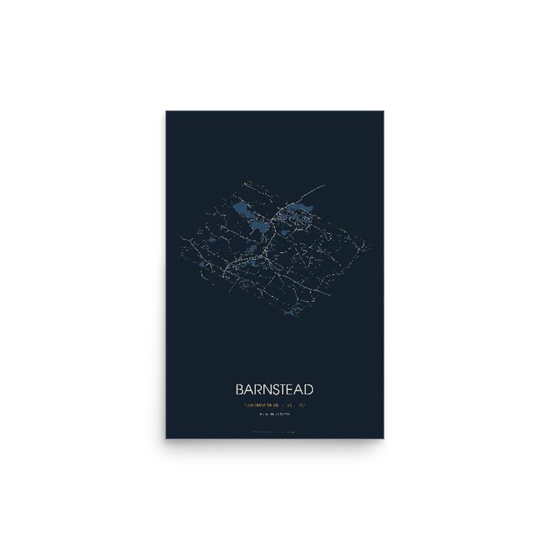 Barnstead Street Map Poster · Midnight