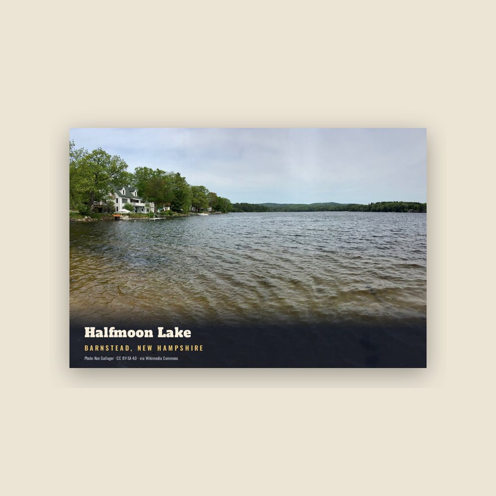 Barnstead Halfmoon Lake Postcard