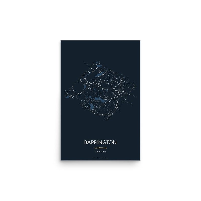 Barrington Street Map Poster · Midnight