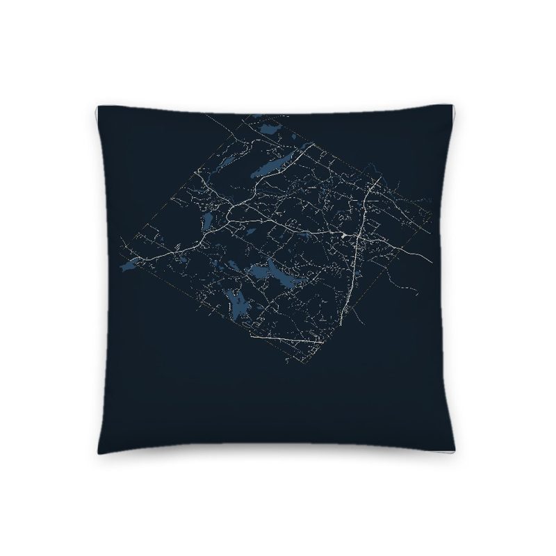 Barrington Map Throw Pillow