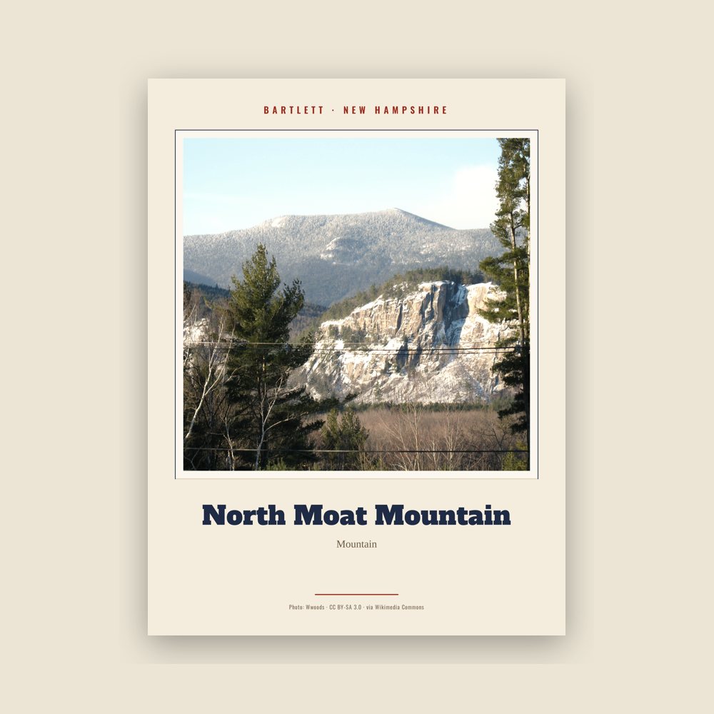 Bartlett North Moat Mountain Landmark Print