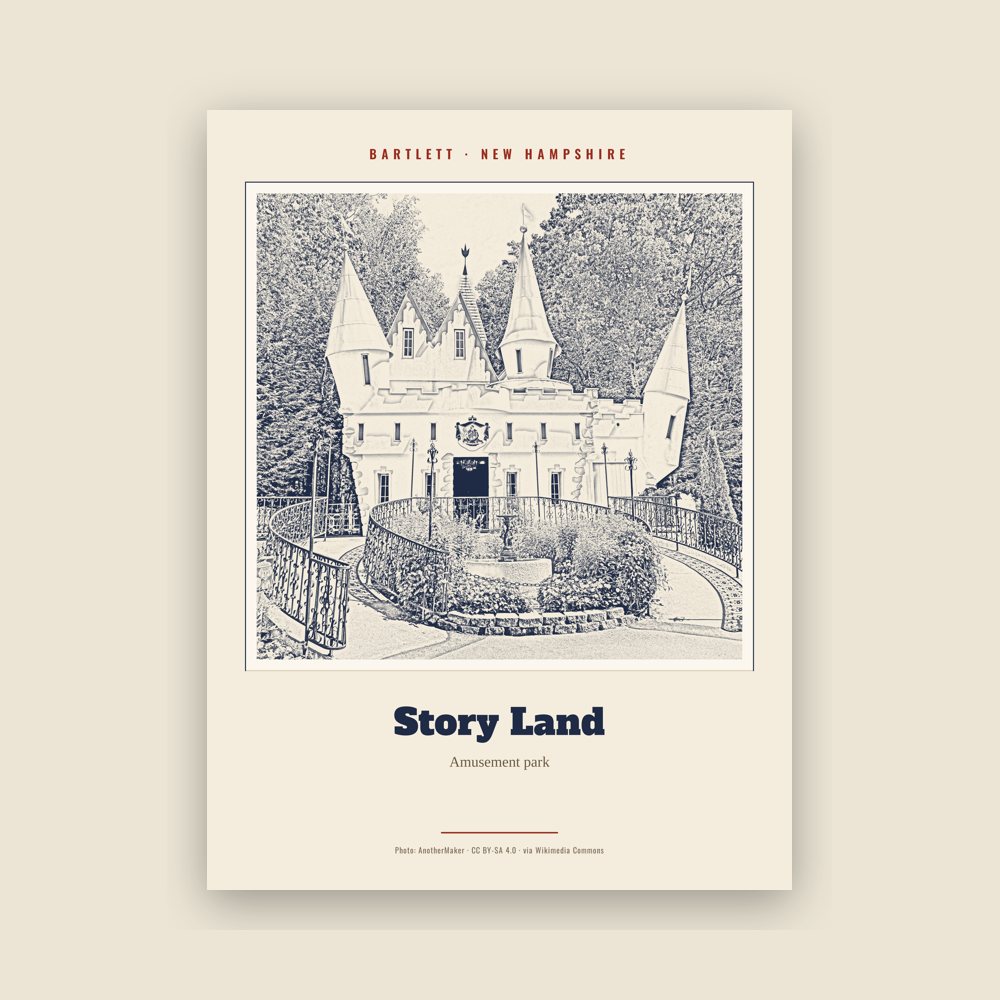 Bartlett Story Land Landmark Print