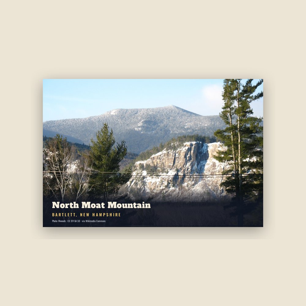 Bartlett North Moat Mountain Postcard