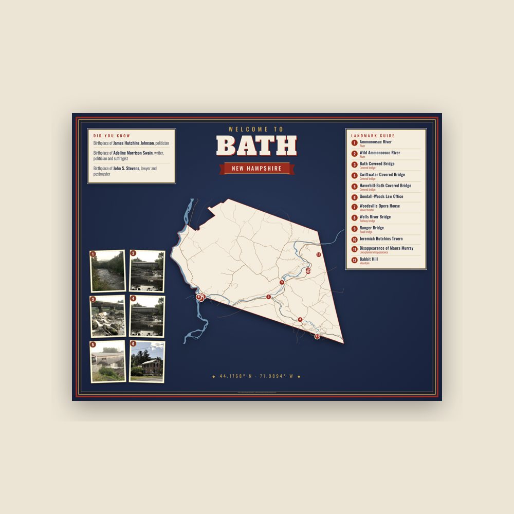 Bath Map Placemat