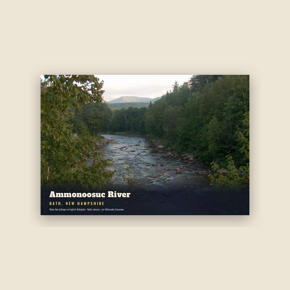 Bath Ammonoosuc River Postcard
