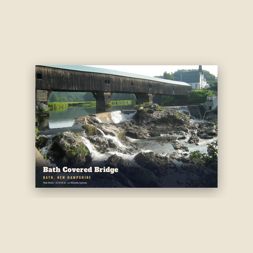 Bath Bath Covered Bridge Postcard