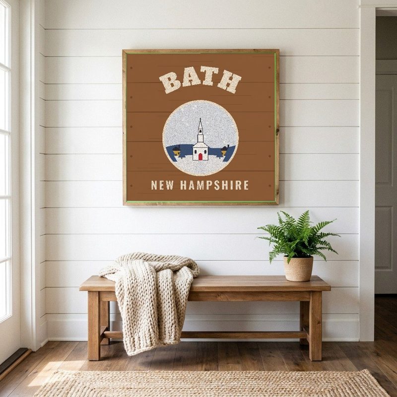 Bath Hometown Wood Sign