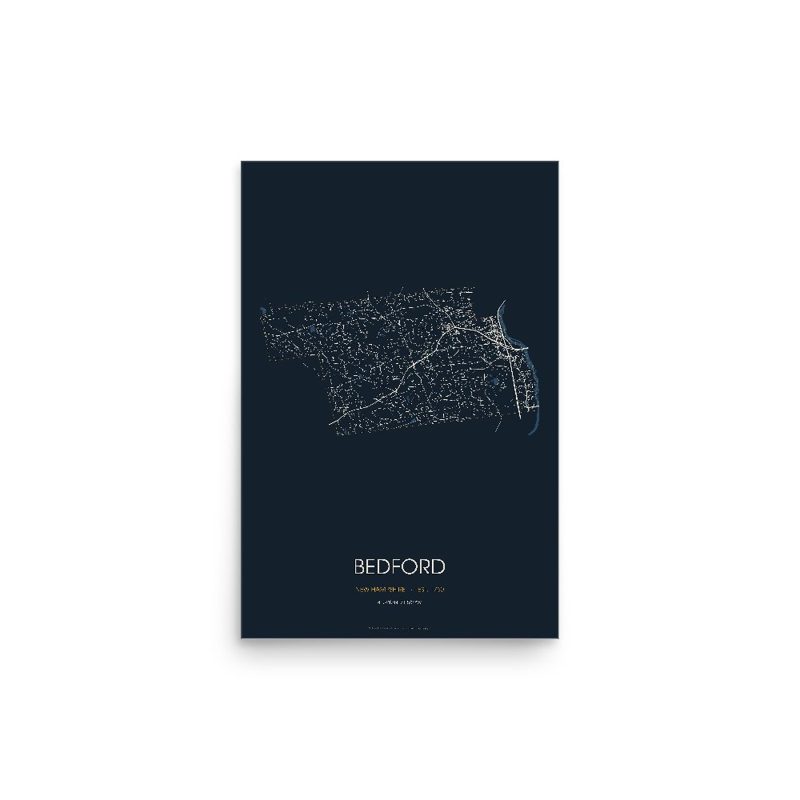 Bedford Street Map Poster · Midnight