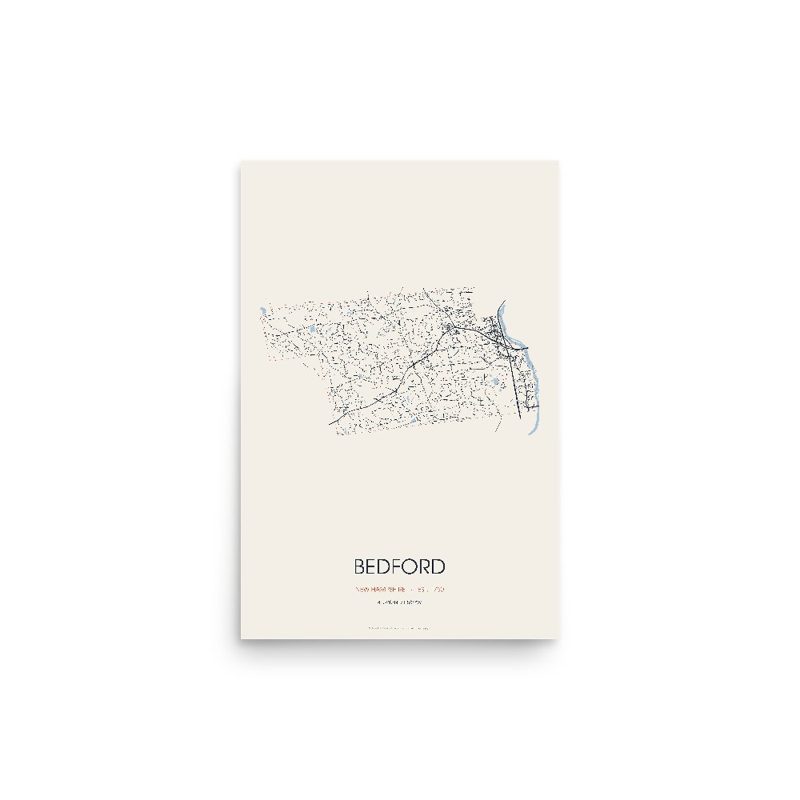 Bedford Street Map Poster · Linen