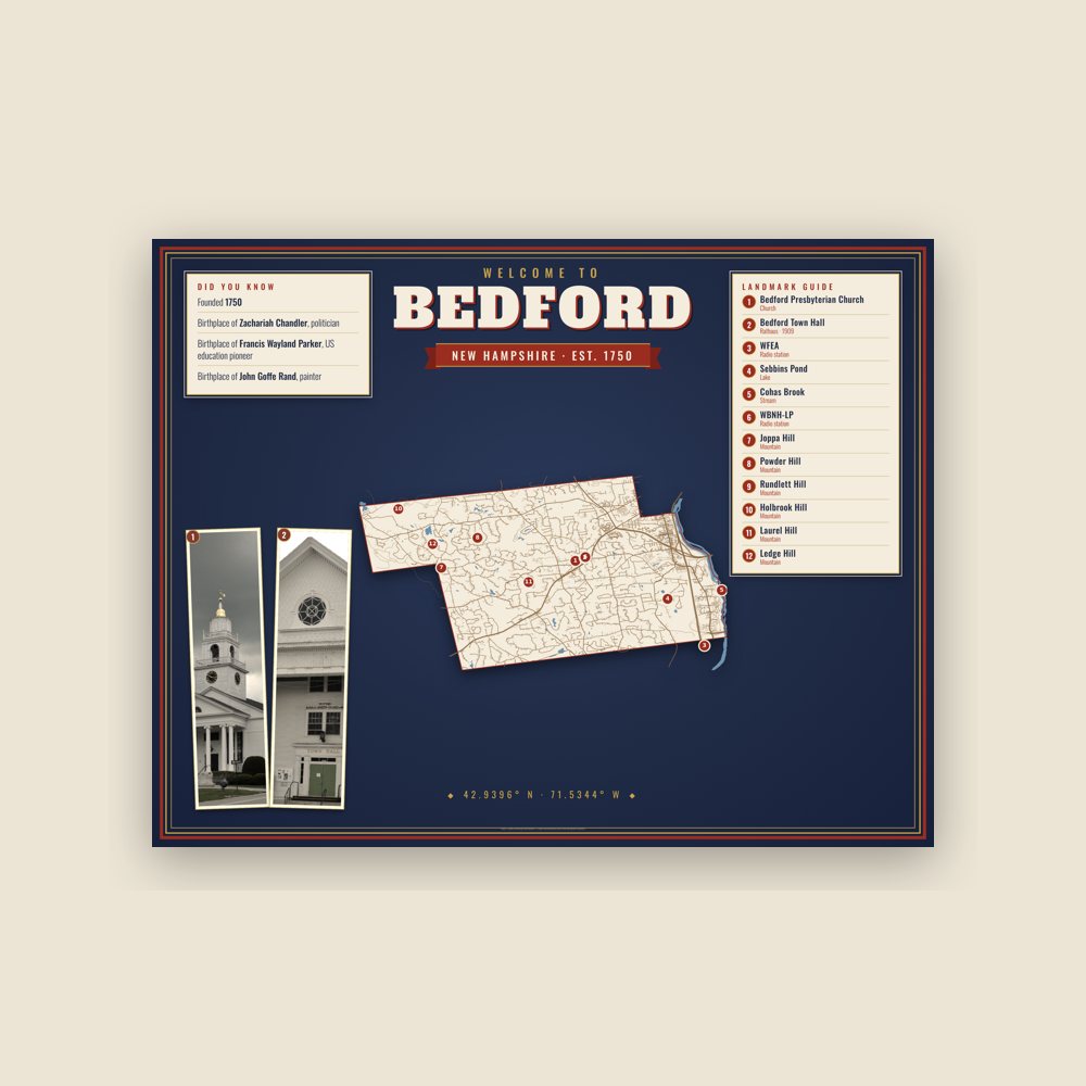 Bedford Map Placemat