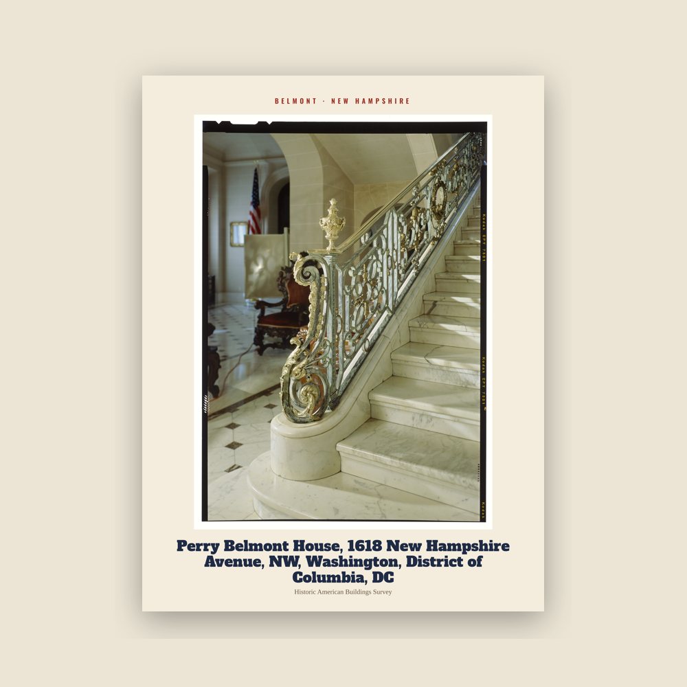 Belmont Perry Belmont House, 1618 New Hampshire Avenue, NW, Washington, District of Columbia, DC Archive Print