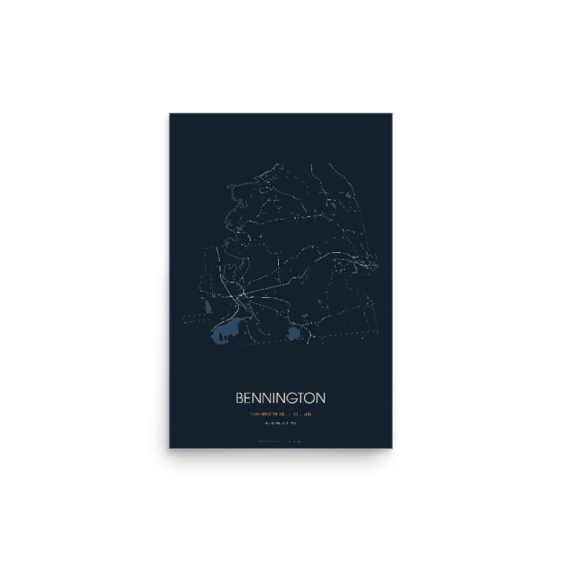 Bennington Street Map Poster · Midnight