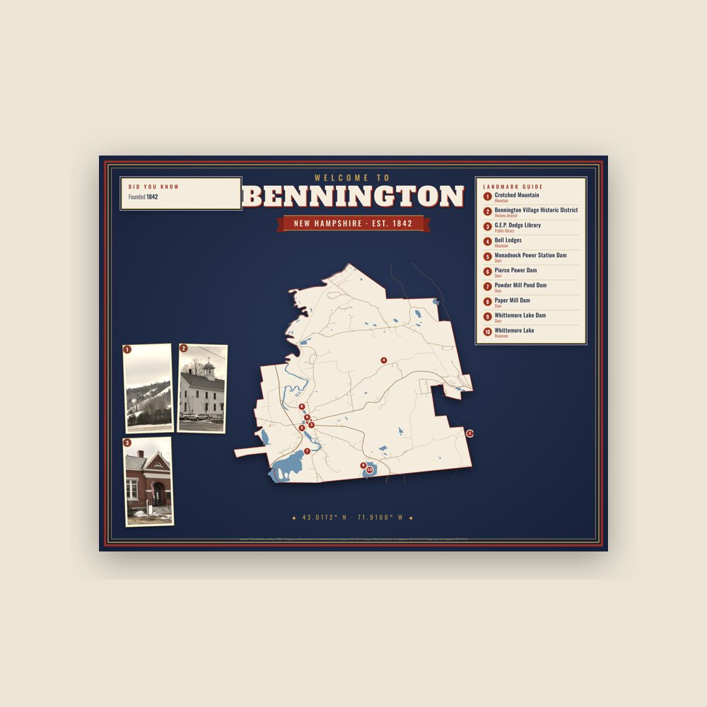 Bennington Map Placemat