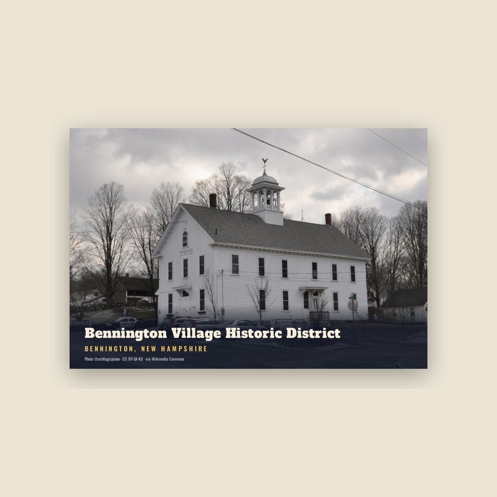 Bennington Bennington Village Historic District Postcard