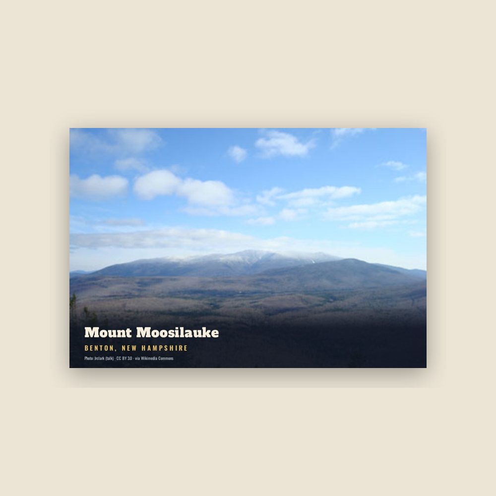 Benton Mount Moosilauke Postcard