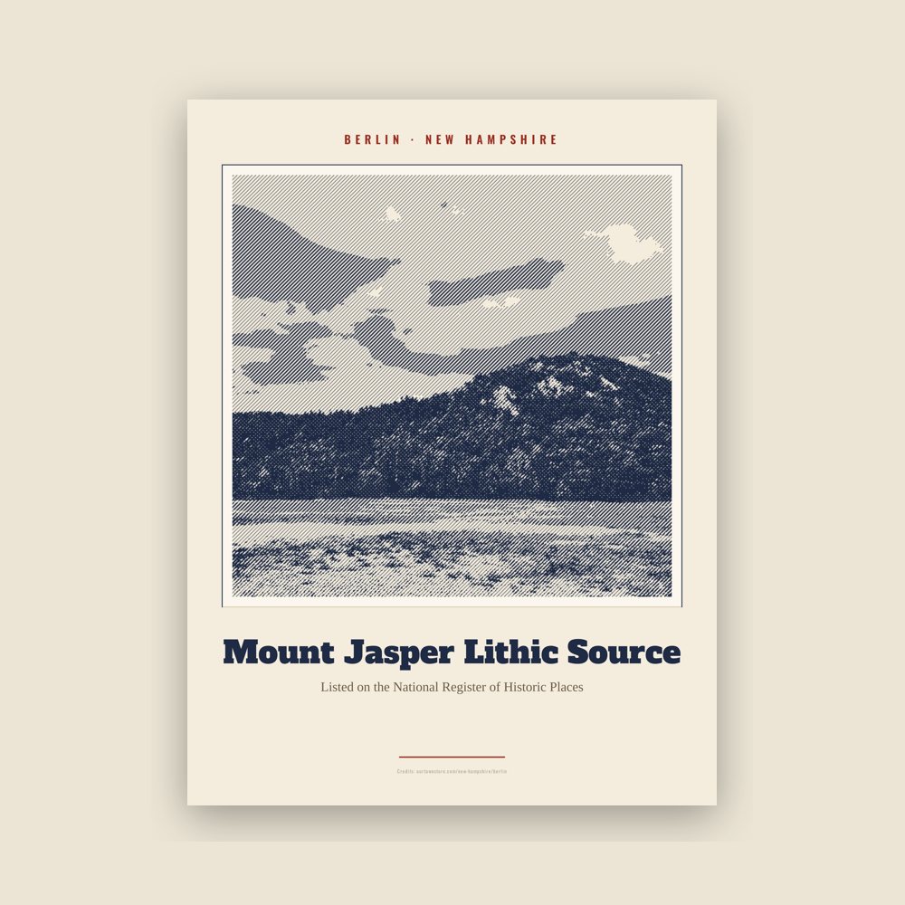 Berlin Mount Jasper Lithic Source Landmark Print