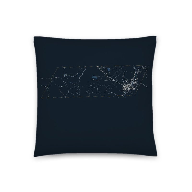 Berlin Map Throw Pillow