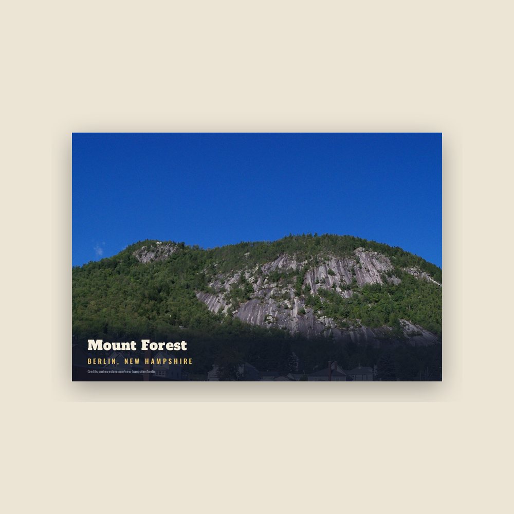 Berlin Mount Forest Postcard