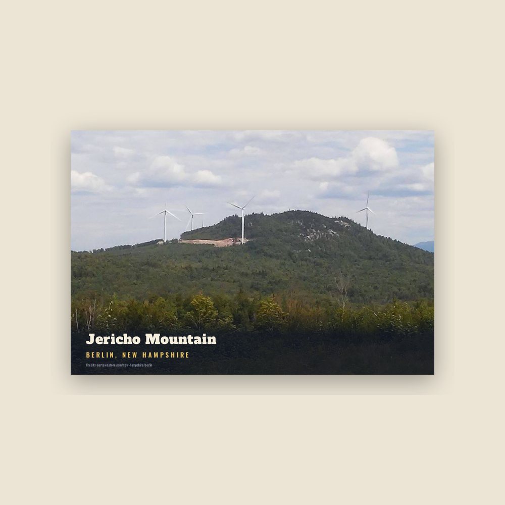 Berlin Jericho Mountain Postcard