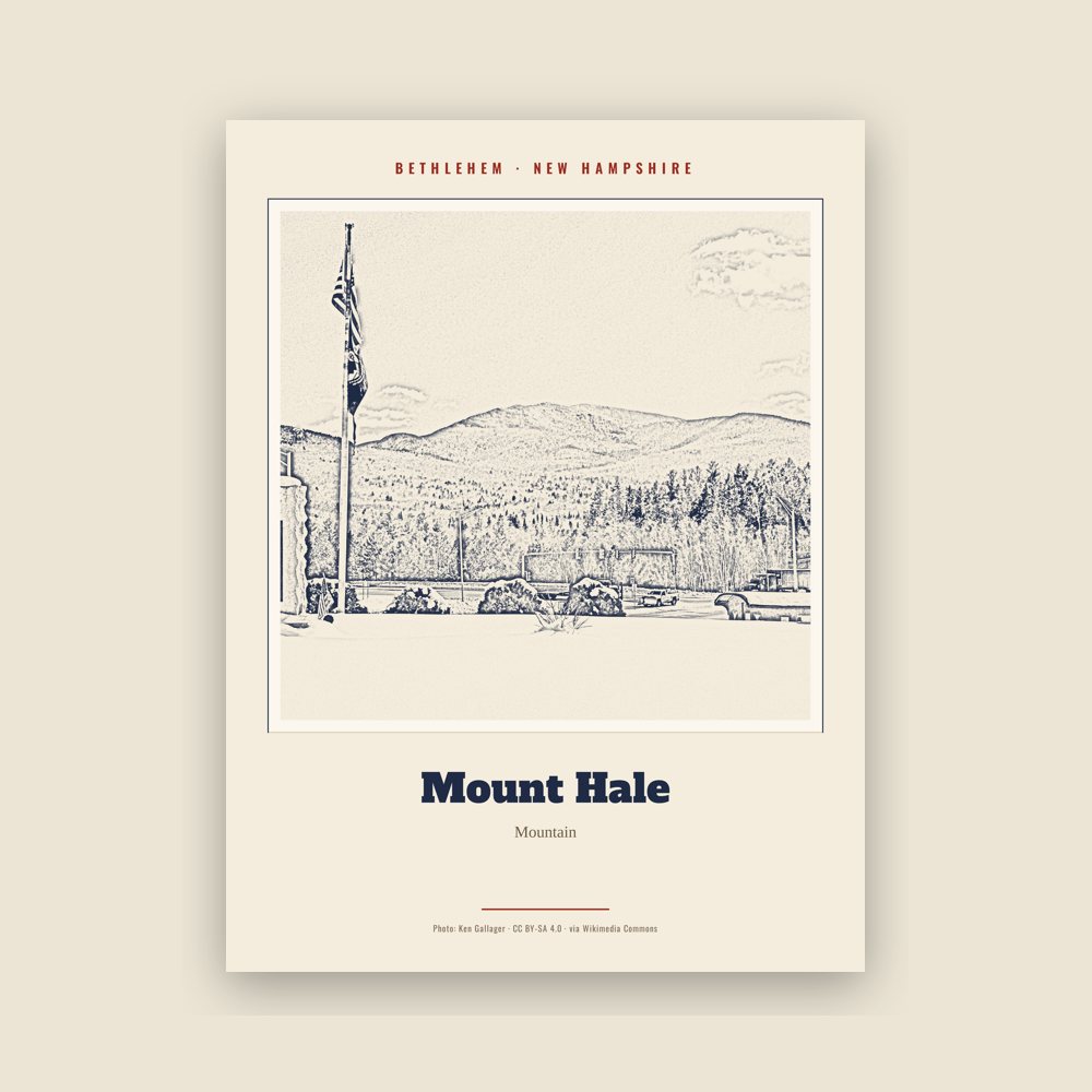 Bethlehem Mount Hale Landmark Print