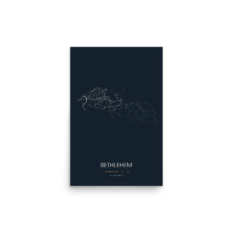Bethlehem Street Map Poster · Midnight
