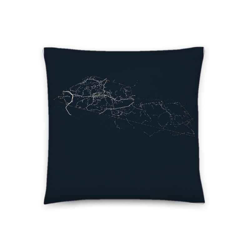 Bethlehem Map Throw Pillow