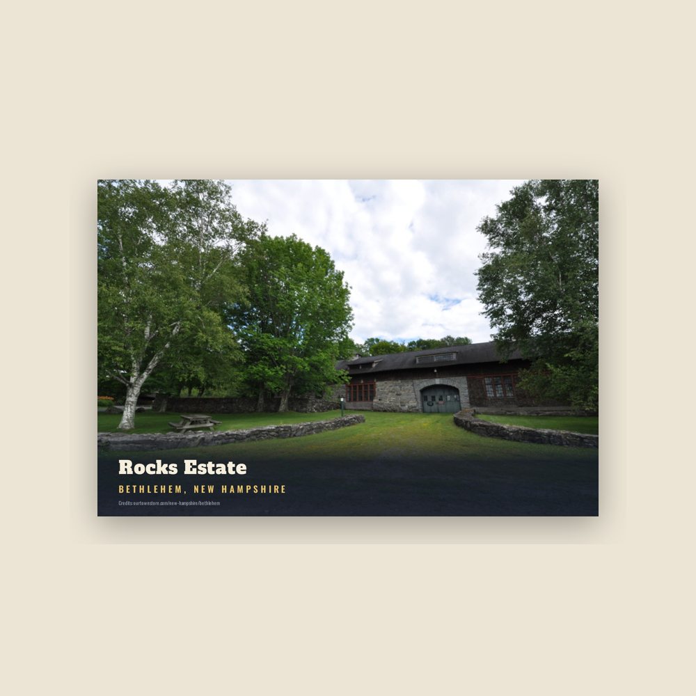 Bethlehem Rocks Estate Postcard