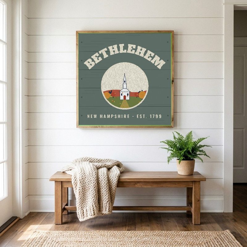 Bethlehem Hometown Wood Sign