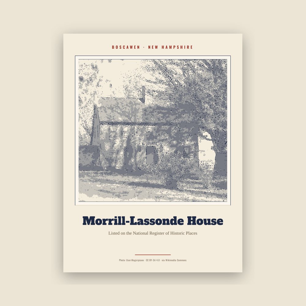 Boscawen Morrill-Lassonde House Landmark Print